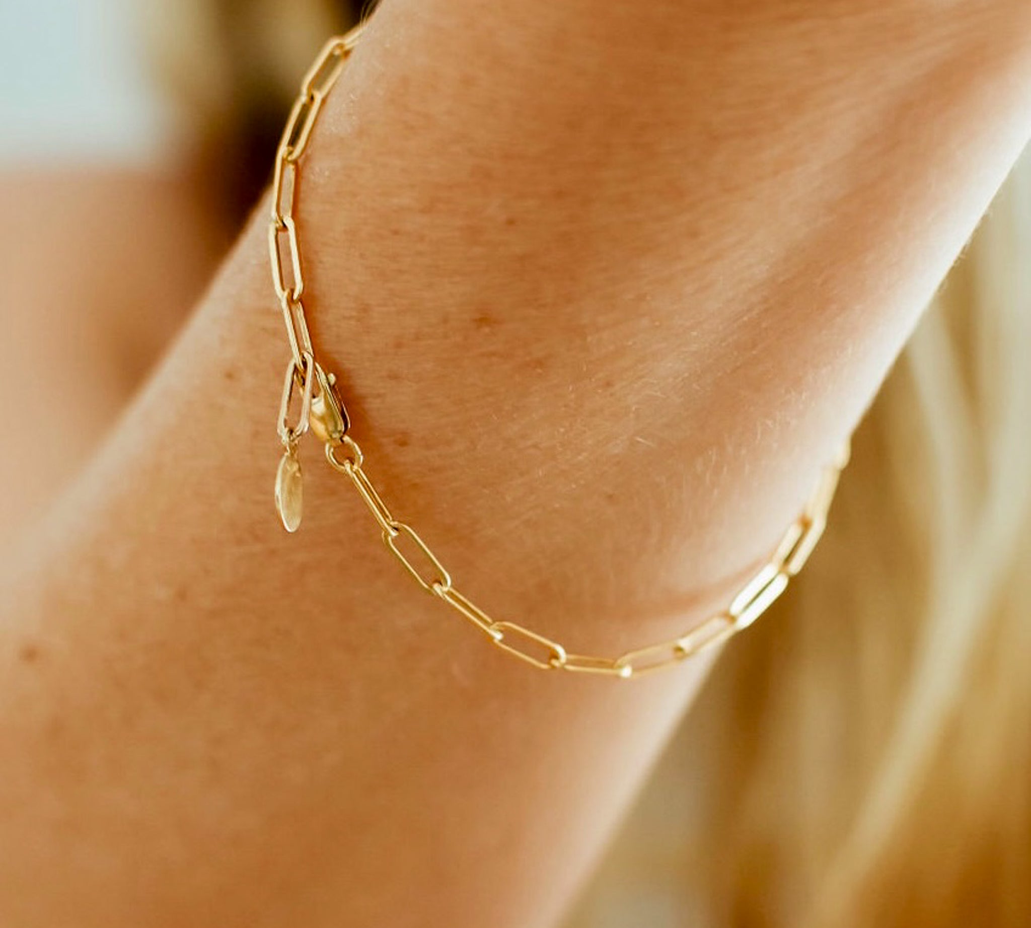 Charming Link Chain Bracelet, shown on model