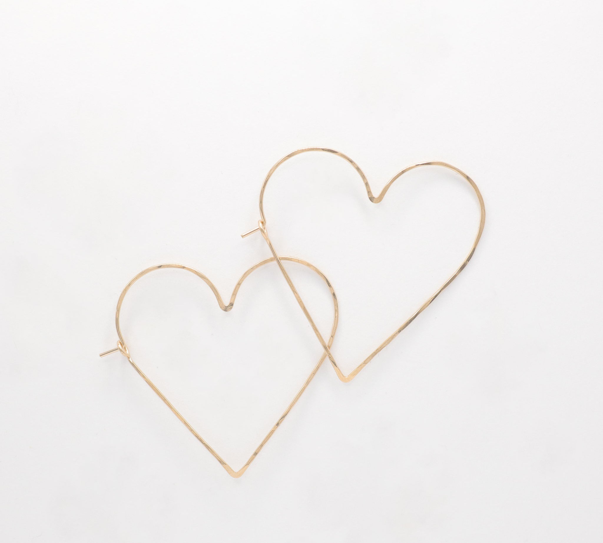 Gold Heart Hoop Earrings, featured image