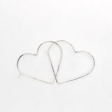 Silver Heart Hoop Earrings, featured image