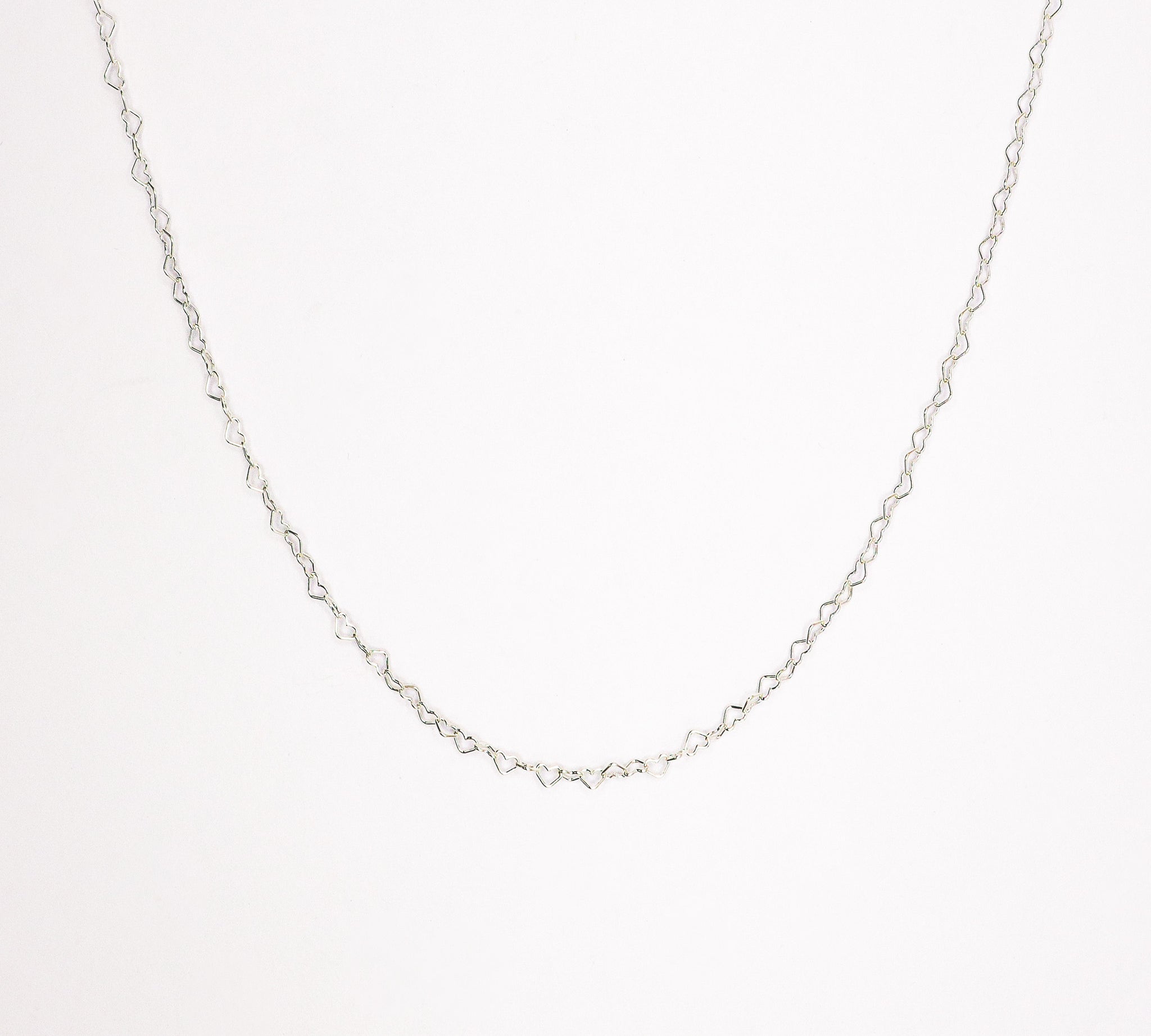 Silver Heart to Heart Necklace, featured image
