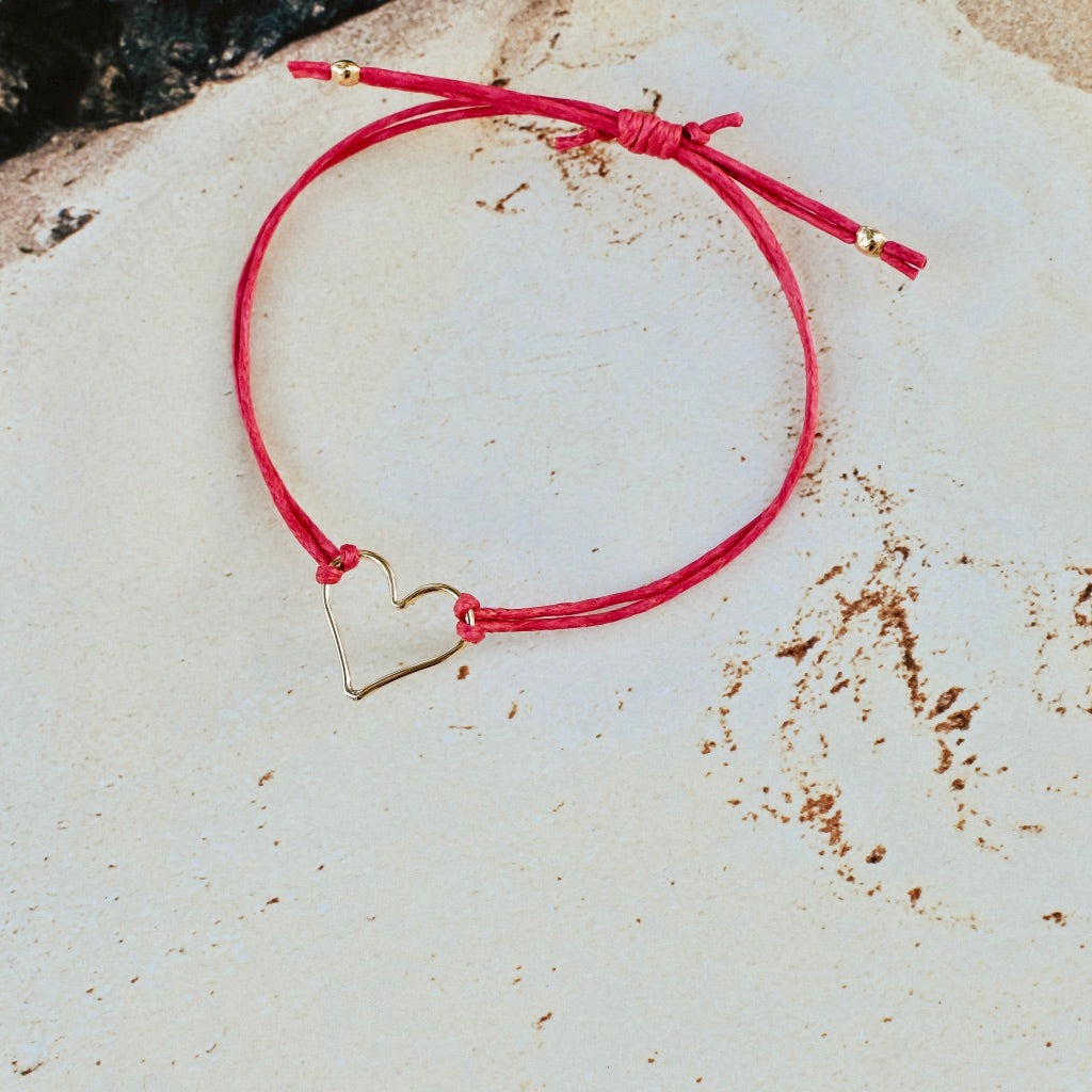Fuschia 'Armed with Love' Bracelet, product image