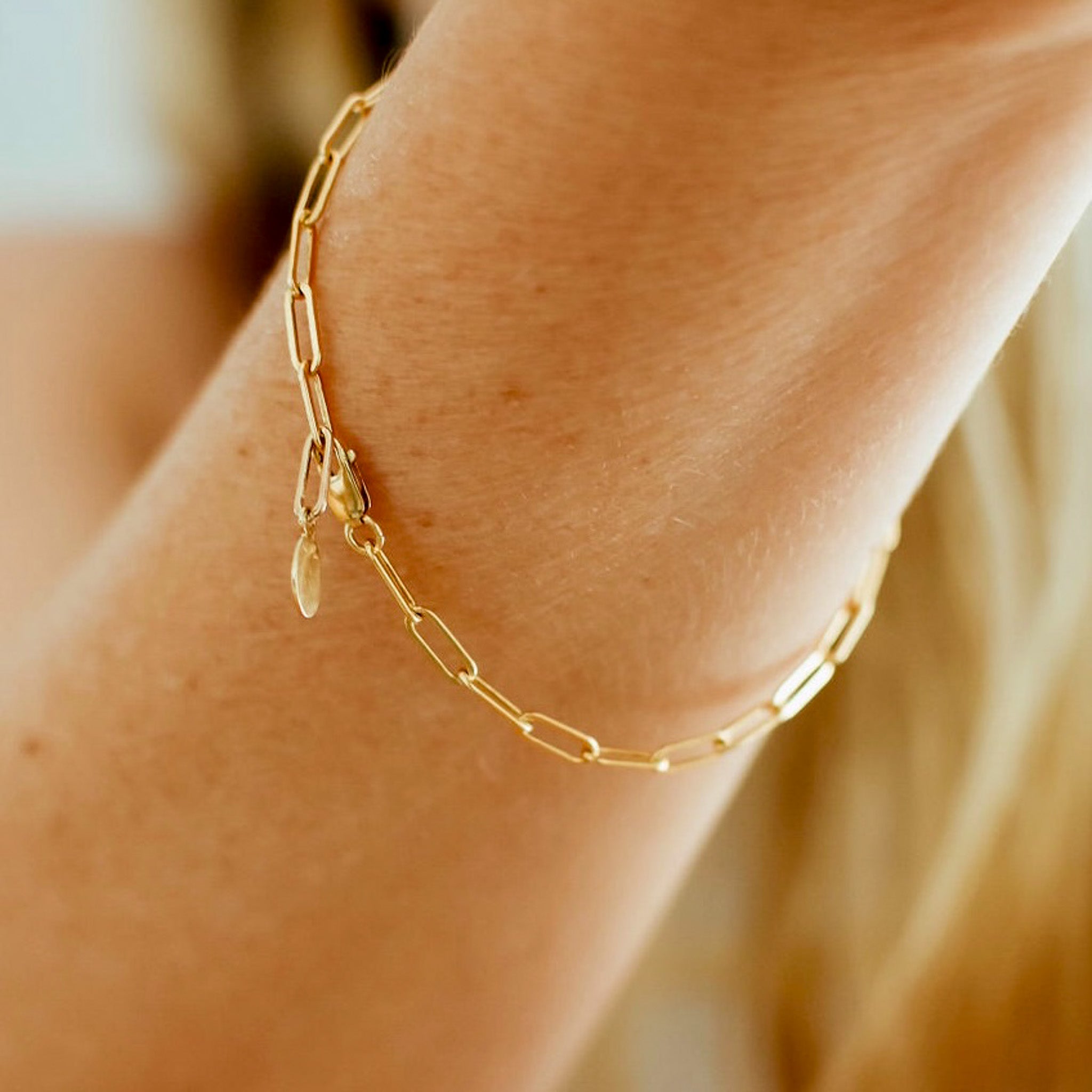 Charming Link Chain Bracelet, shown on model