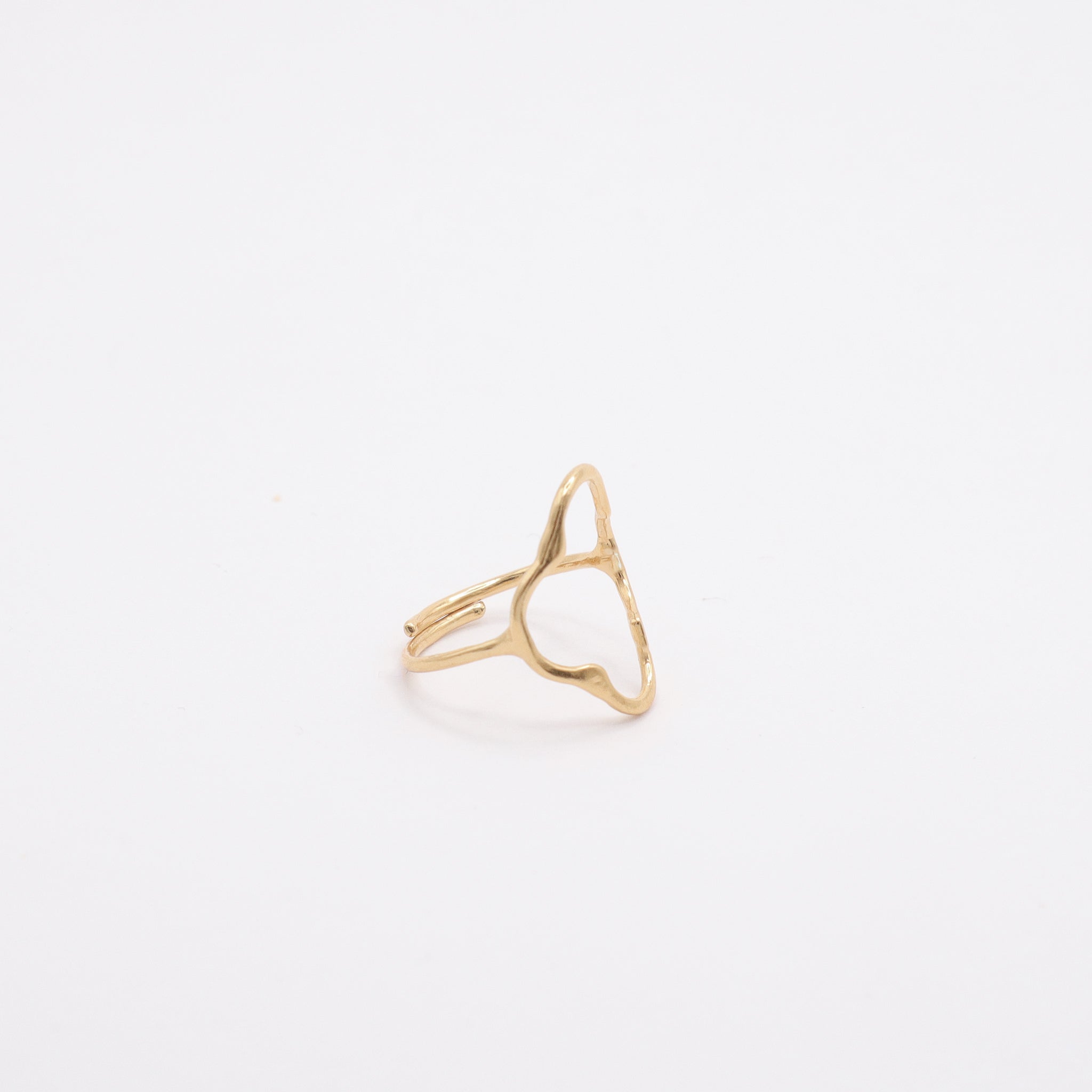 Gold Clover Ring, side image