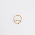 Gold Clover Ring, top-view product image