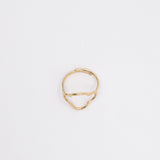 Gold Clover Ring, top-view product image