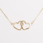 Gold Friendship Necklace, closeup image