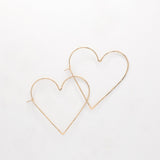 Gold Heart Hoop Earrings, featured image