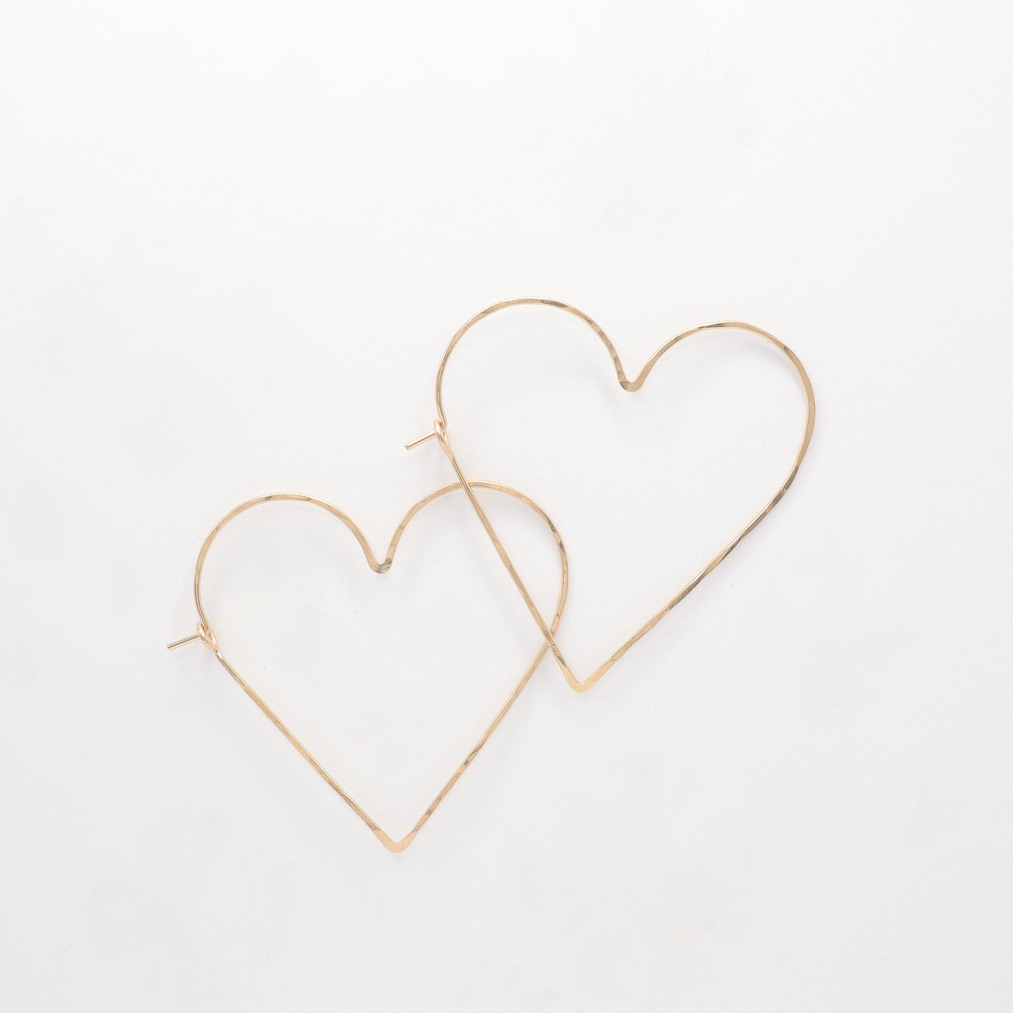 Gold Heart Hoop Earrings, featured image