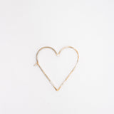 Single Gold Heart Hoop Earring, featured image