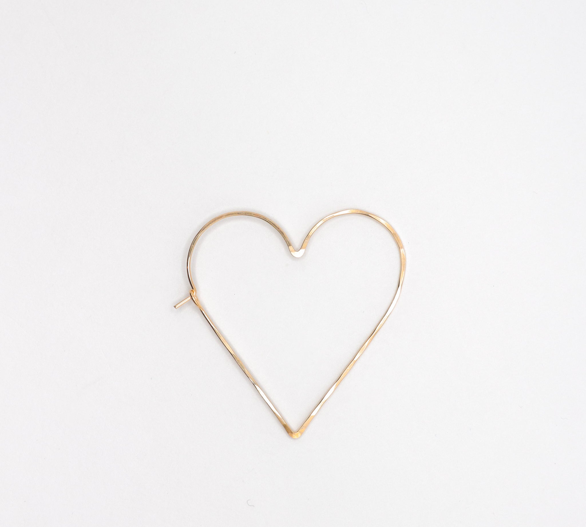 Single Gold Heart Hoop Earring, featured image
