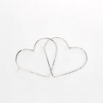 Silver Heart Hoop Earrings, featured image