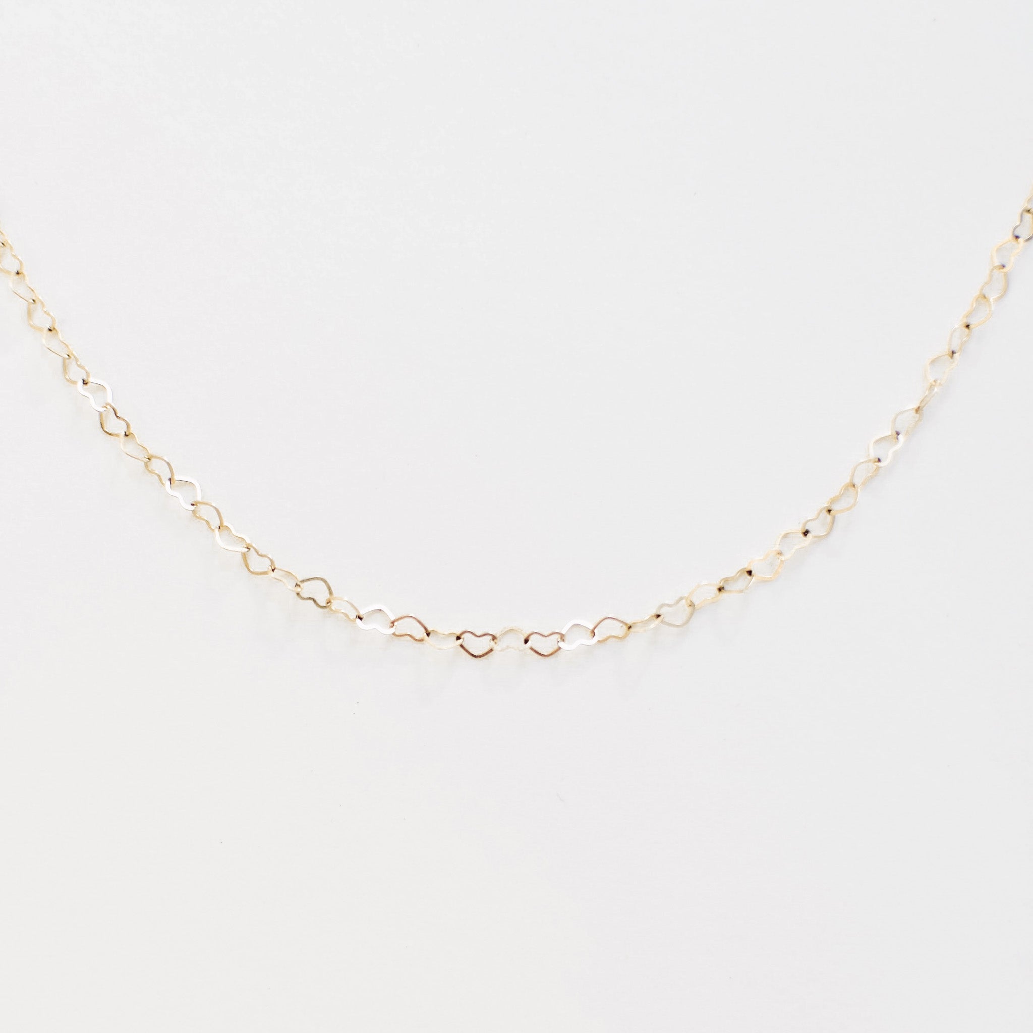 Gold Heart to Heart Necklace, product detail image