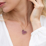 Love Drop Hope Necklace, shown on model