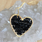 Onyx Love Drop Necklace, product image