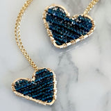 Sea Blue Love Drop Necklace, product image