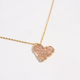 Blush Mini Love Drop Necklace, closeup image