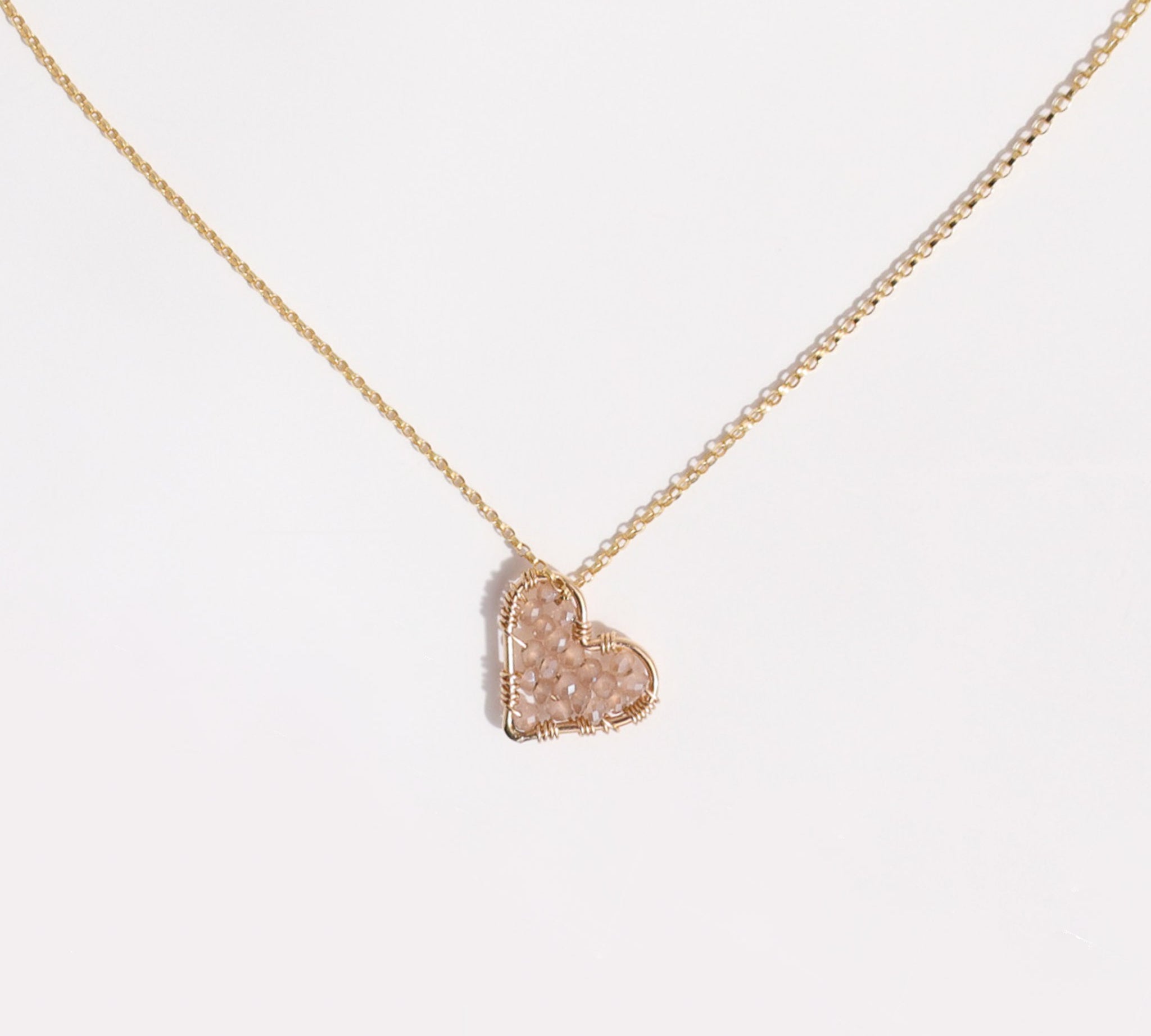 Blush Mini Love Drop Necklace, featured image