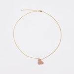 Blush Mini Love Drop Necklace, full view image