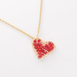 Scarlet Mini Love Drop Necklace, closeup image