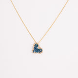 Sea Blue Mini Love Drop Necklace, featured image