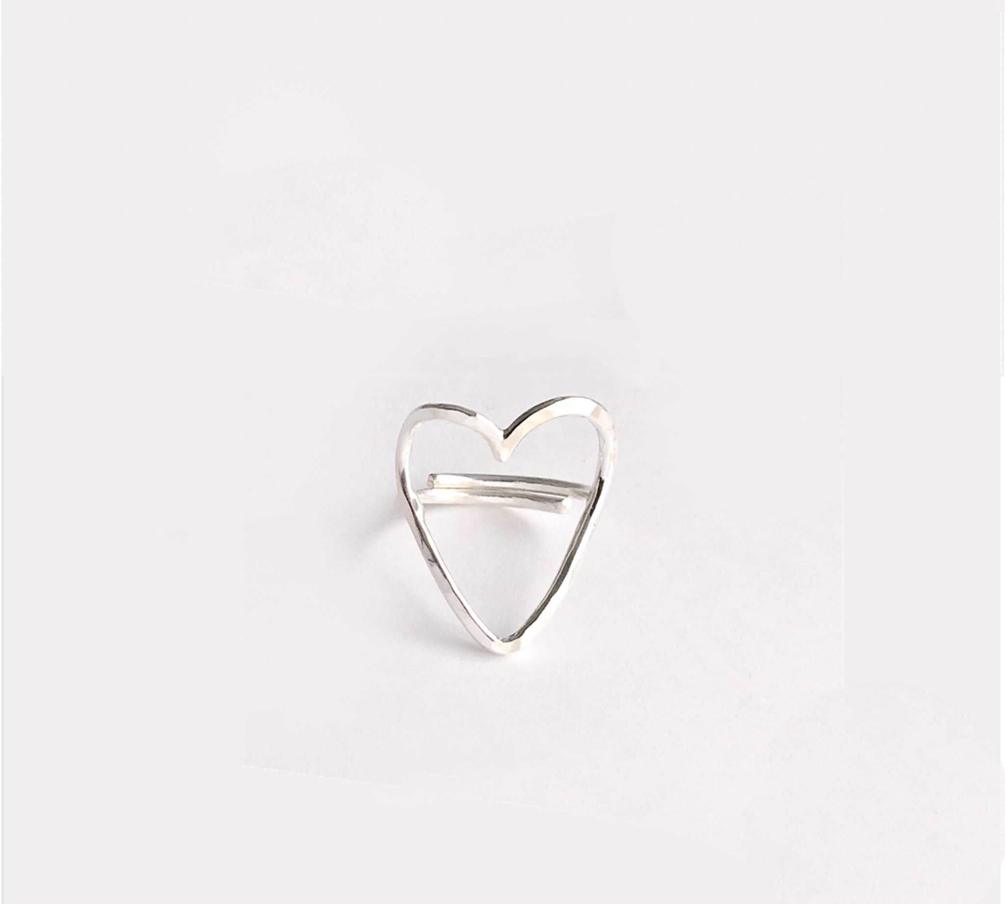Silver Open Heart Ring, featured image