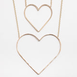Petite Heart of Gold / Silver Lining Necklace