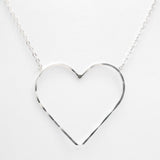 Petite Silver Lining Necklace, closeup image