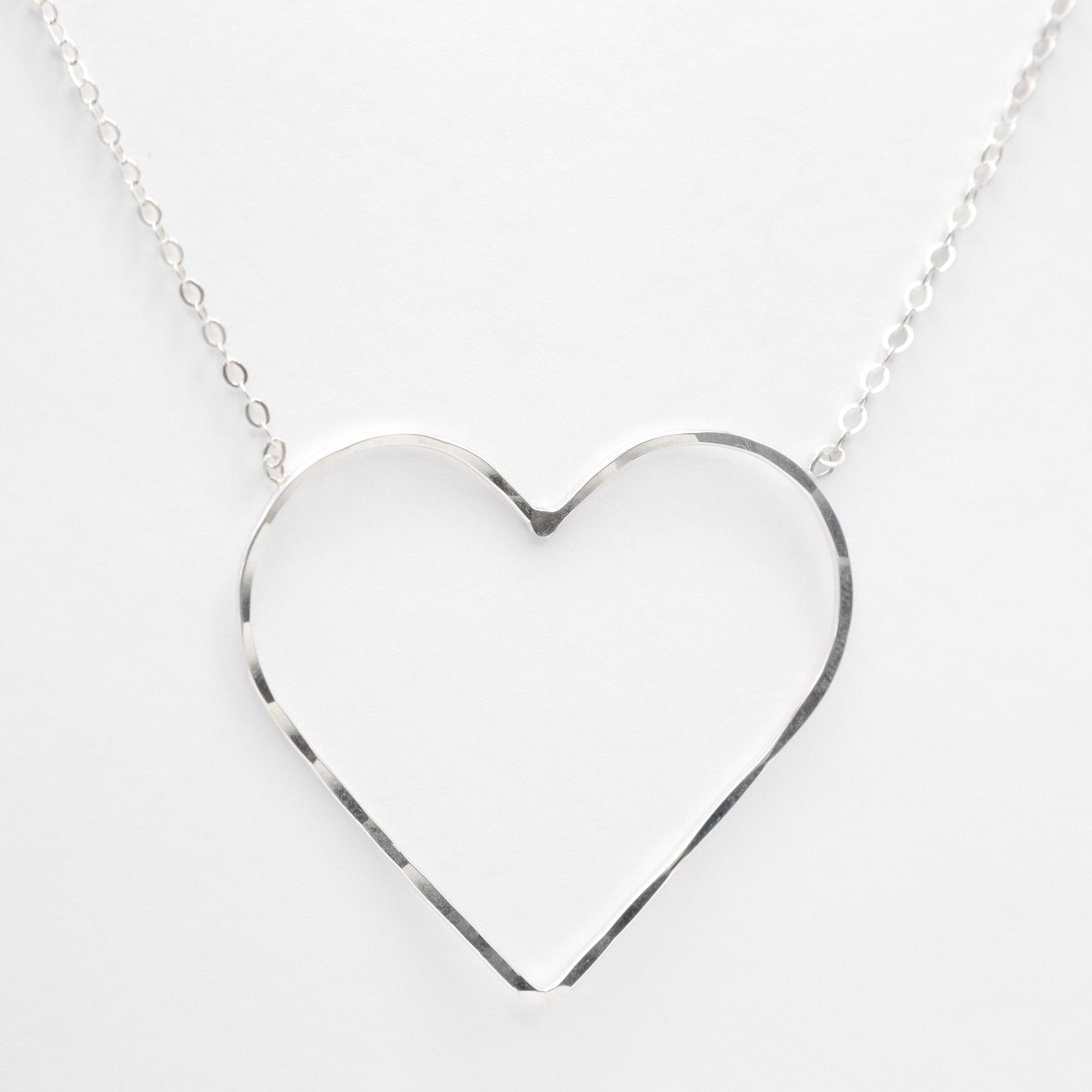 Petite Silver Lining Necklace, closeup image