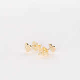 Fine Jewelry Line: Tiny Heart Stud Earrings, closeup image
