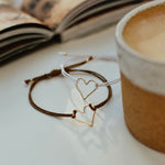 White & Brown 'Armed with Love' Bracelets, product image