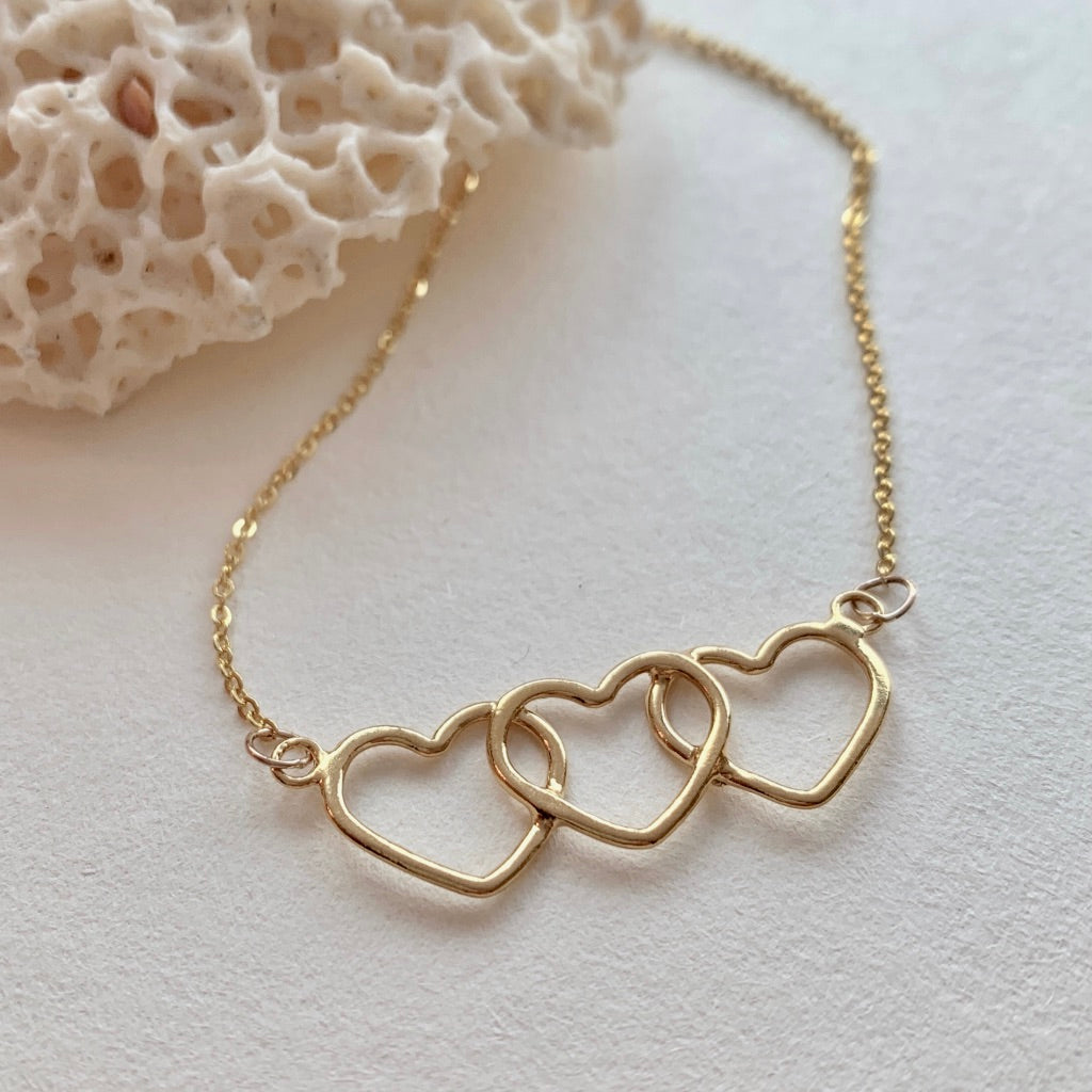 Gold Trinity Necklace, product image